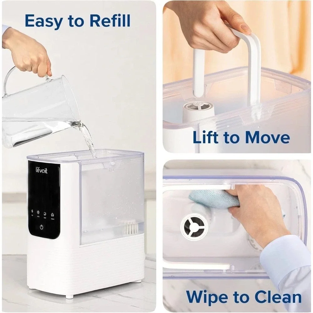 LEVOIT Smart Humidifier for Home Warm/Cool Mist Air Oasis Mist4.5L NIB